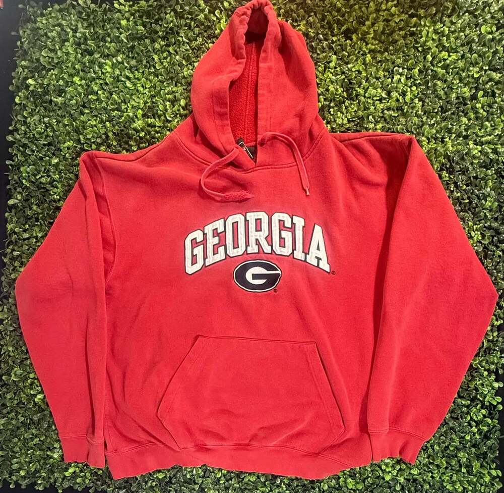 Genuine Stuff Georgia Bulldogs Red Pullover Hoodie Sweatshirt
